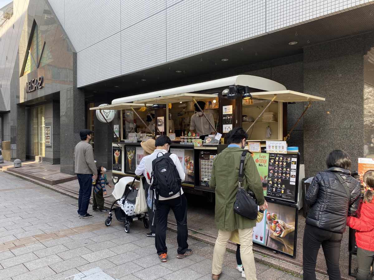自由が丘 キッチンカー クレープ