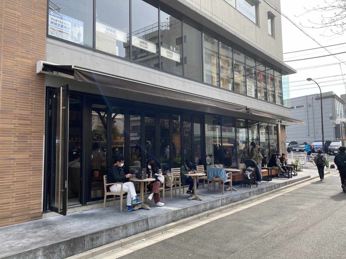自由が丘 スターバックスのテラス席