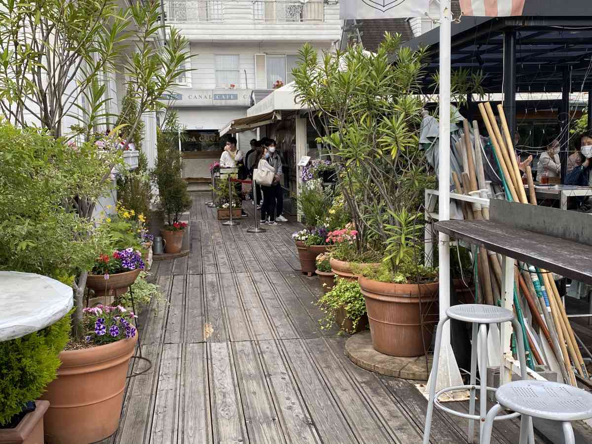 神楽坂・飯田橋のカナルカフェの雰囲気