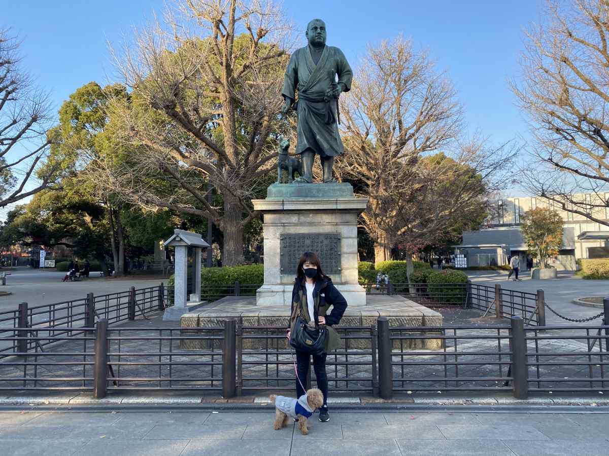 上野公園の西郷隆盛像