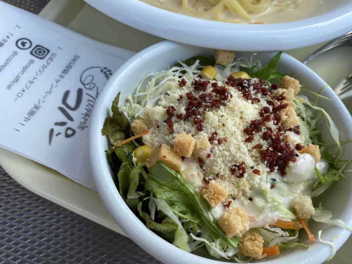生パスタ専門店コパンのサラダ