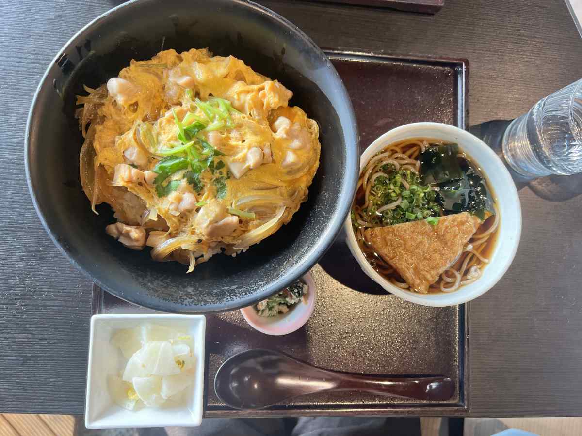 駒沢公園・お蕎麦の「五大」、親子丼と蕎麦のセット