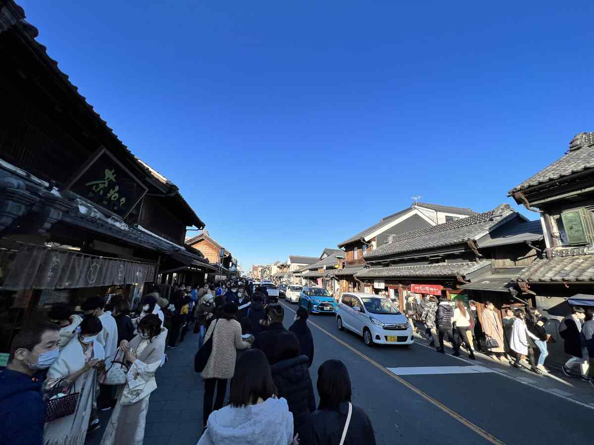 川越の一番街（蔵造りの町並み）